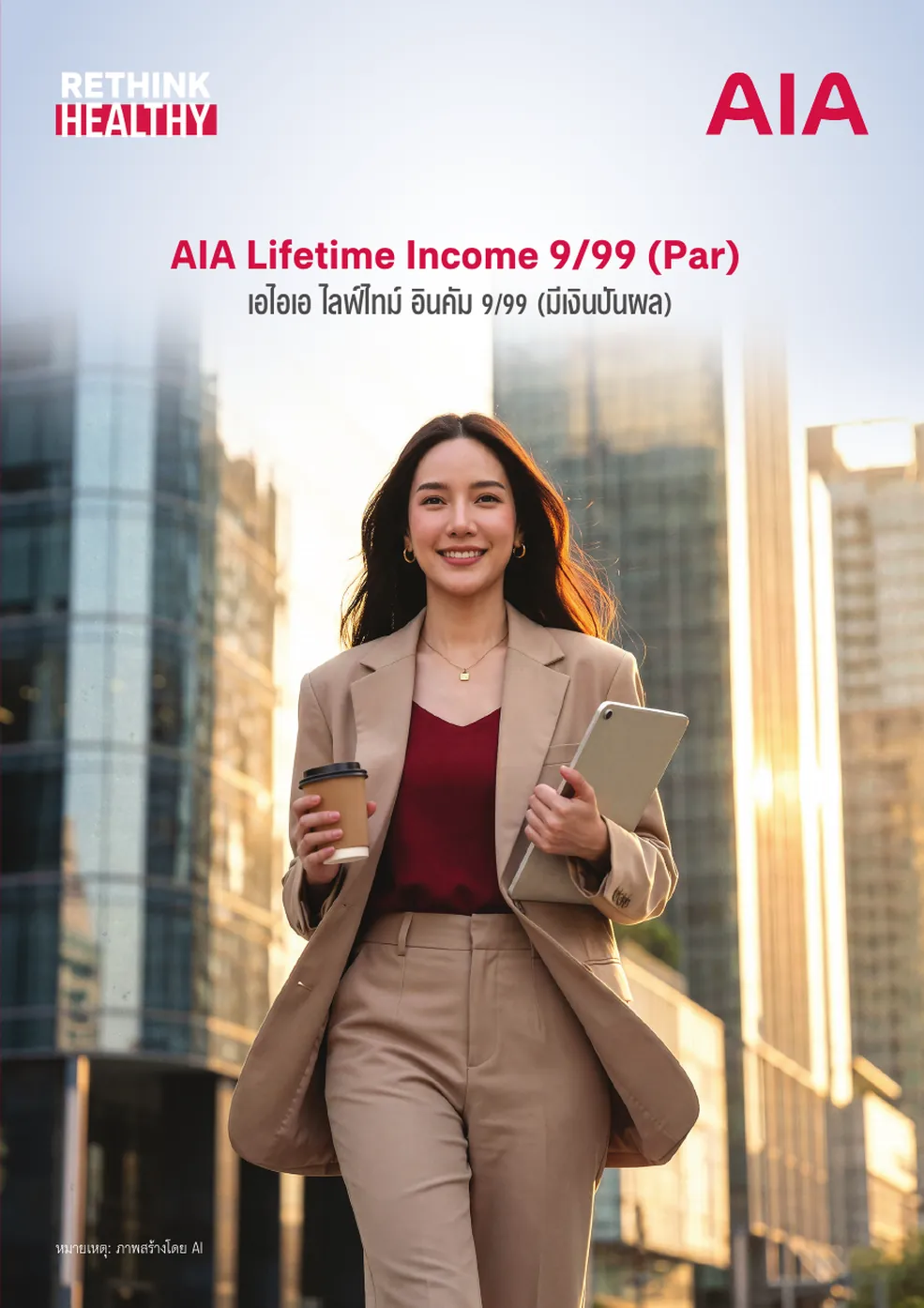AIA Lifetime Income 9-99 Par โบว์ชัวร์